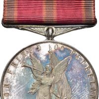 For frihet og fædreland, m/hempe, Throndsen, 31 mm, sølv, fingermerke, 0/01