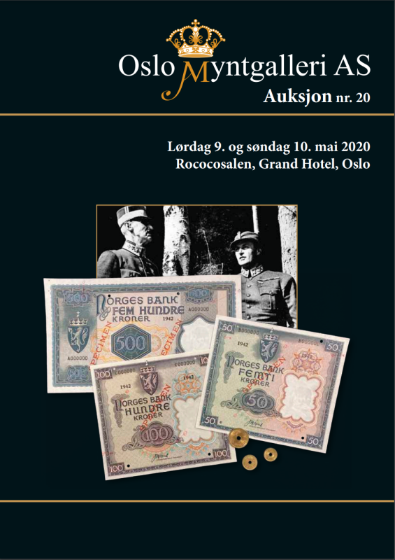 Oslo Myntgalleri katalog auksjon nr.20