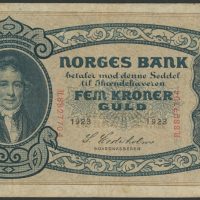 1923 5 kroner H.8827704, 2. utg., 1-