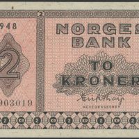 1948 2 kroner F.7903019, skillemyntseddel type 2, 1
