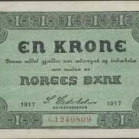 1917 1 krone C1240809, 1+