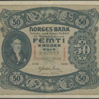 1938 50 kroner B629079I, 1-