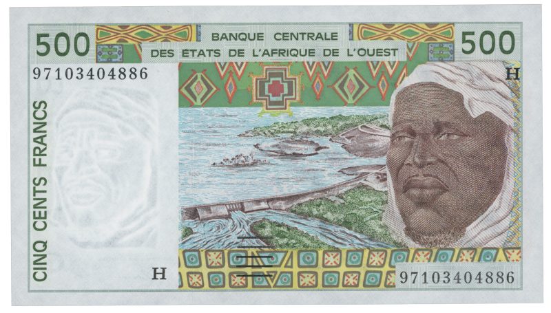 1997 Niger 500 francs, 0