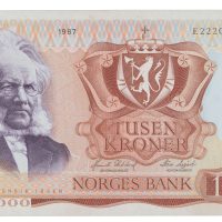 1987 1000 kroner E2220356, 5. utgave, 01
