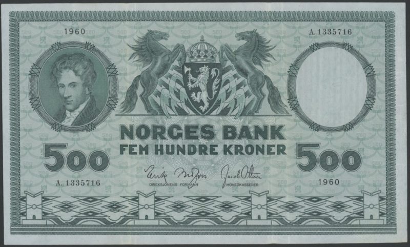 1960 500 kroner A.1335716, 4. utg., 1/1-