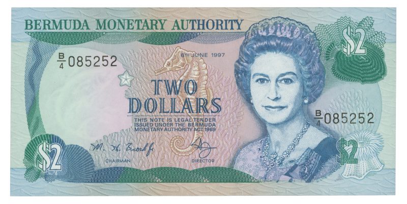 1997 Bermuda 2 dollars, 0