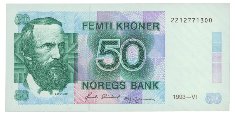 1993 50 kroner 2212771300, 6. utg., 01