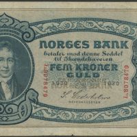 1930 5 kroner L.8078479, 2. utg., 1-