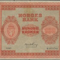 1947 100 kroner B.2871741, 1-