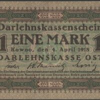 1918 Ober Ost 1 mark, 1
