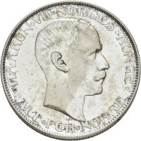 1908 2 kroner Haakon VII, 0/01
