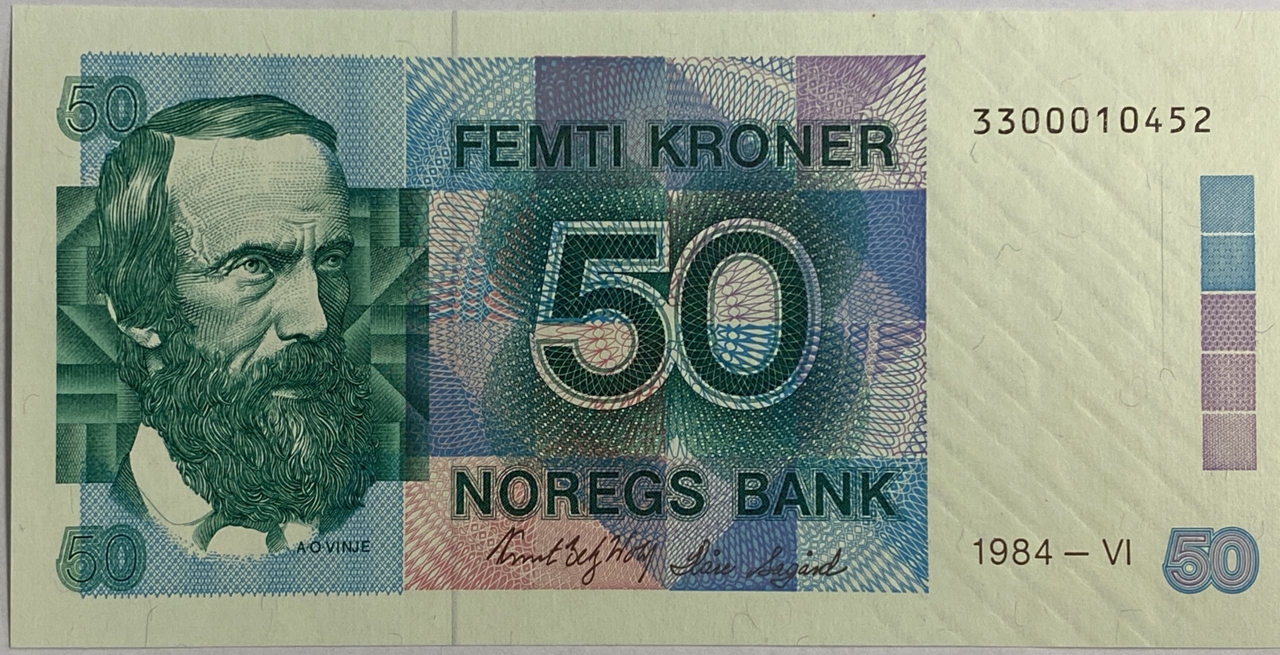 1984 50 kroner 3300010452, 0