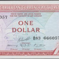 1965 East Caribbean States 1 dollar, 0