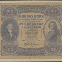 1941 100 kroner B.7732233, 2. utg., 1/1-