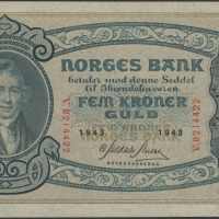 1943 5 kroner V8214422, 01