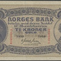 1938 10 kroner Y.0635609, 1