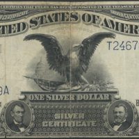 1899 USA 1 dollar Silver Certificate, 1-2