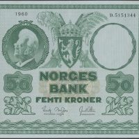 1960 50 kroner D.5151344, 1/1+