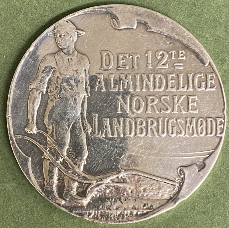 1907 12. alminnelige landbruksmøte Kristiania, pusset, kantmerker, 1/1+