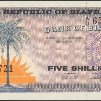 1967 Biafra 5 shillings, 0