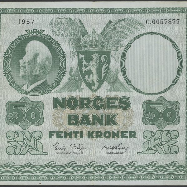 1957 50 kroner C.6057877, 1-