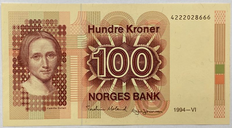 1993 100 kroner 5373120246, 0/01