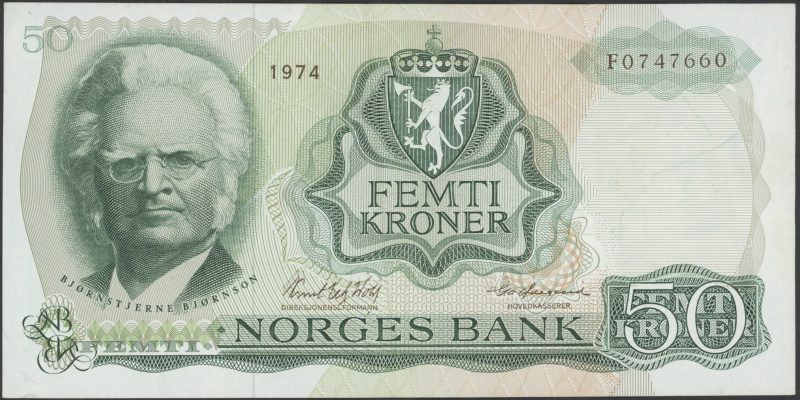 1974 50 kroner F0747660, 1+/01