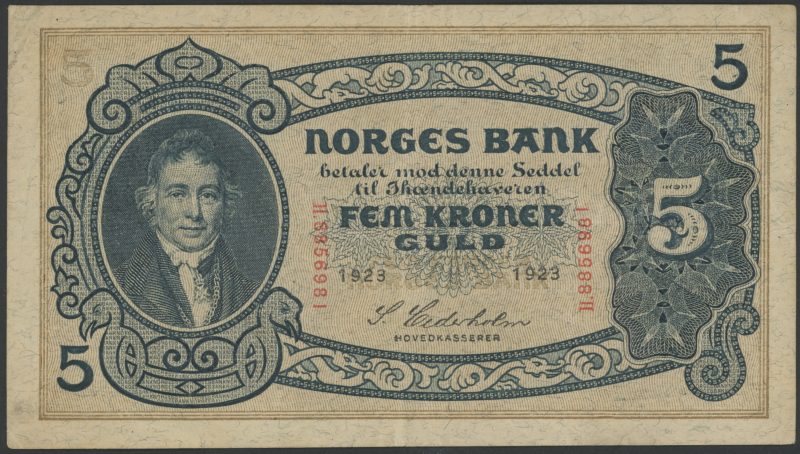 1923 5 kroner H.8856981, 1