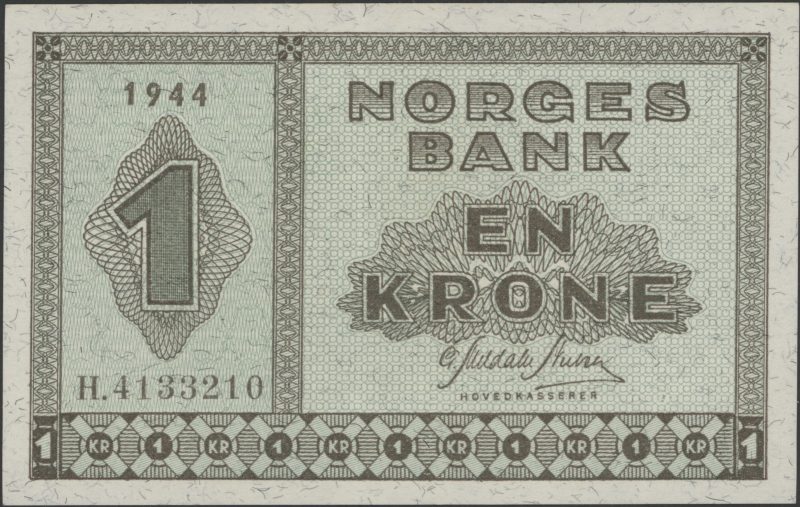 1944 1 krone H.4133210, 01