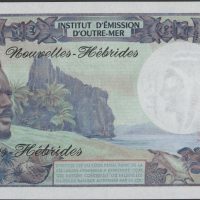 1970-80 New Hebrides 500 francs, bølget, 0