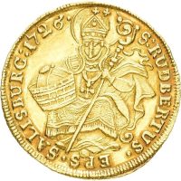 1726 Salzburg dukat Franz Anton von Harrach, 1+/01