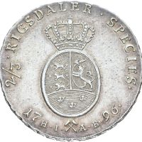 1796 2/3 speciedaler Christian VII, 1+/01