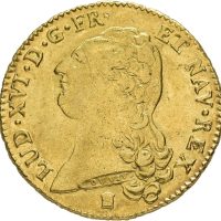 1786 K Frankrike 2 Louis d'or Ludvik XVI (1774-1793), Bordeaux, 15,7 g, 01
