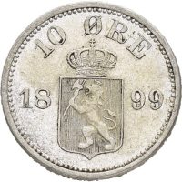 1899 10 øre Oscar II, 1+