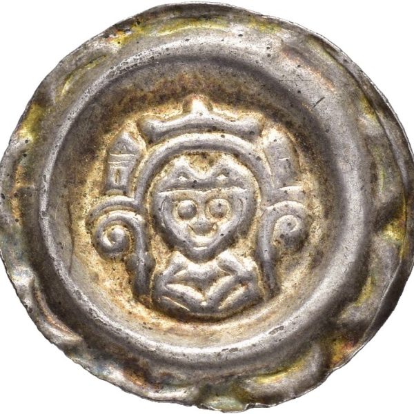 Augsburg brakteat Hartman II (1250-86), ex. Klingenberg, 1+/01