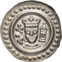 Ulm brakteat Friedrich II (1215-50), ex. CNG 91/1272, 01
