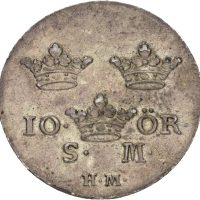1756 Sverige 10 öre Adolf Fredrik, ex. Künker 266/2032, 1+/01