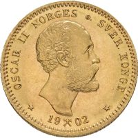 1902 10 kroner Oscar II, 01