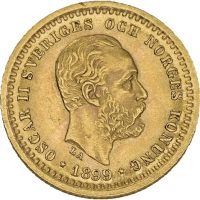 1899 Sverige 5 kronor Oskar II, 01