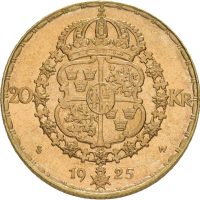 1925 Sverige 20 kronor Gustav V, 01