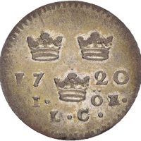 1720 Sverige öre Ulrika Eleonora, 1+/01
