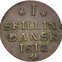 1812 1 skilling Frederik VI, 1+/01