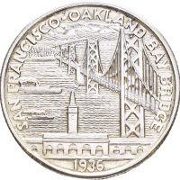 1936 USA 1/2 dollar Bay Bridge San Francisco, 0/01
