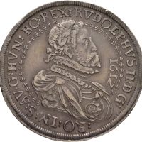 1612 Det tysk-romerske riket 1 taler Rudolf II (1576-1612), 28,33 g, Hall, 1+