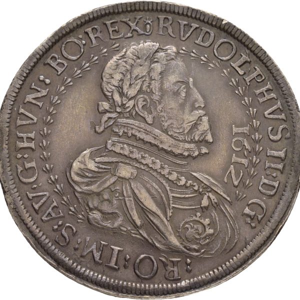 1612 Det tysk-romerske riket 1 taler Rudolf II (1576-1612), 28,33 g, Hall, 1+