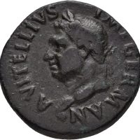69 e. Kr. Æ as Vitellius, Tarraco, ex. Sincona, ex. Spink, 1+