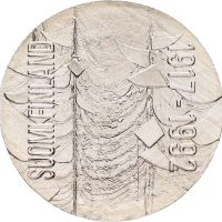 1992 Finland 100 markkaa, 75 år selvstendighet, 24 g .925 sølv, 0