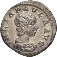 218-222 e. Kr. AR denarius Julia Paula g. m. Elagabal, Roma, 1+/01