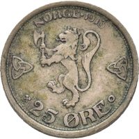 1913 25 øre Haakon VII, 1