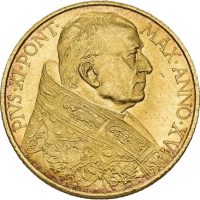 1936 Vatikanet 100 lire Pius XI, 5,20 g .900 gull, 01